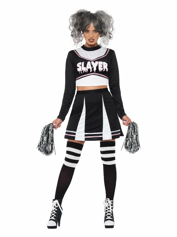 Smiffys USA Gothic Cheerleader Women's Slayer Costume 3 Smiffys USA Gothic Cheerleader Women's Slayer Costume