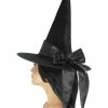 Smiffys USA Hats & Headpieces Witch Women's Hat With Bow Black