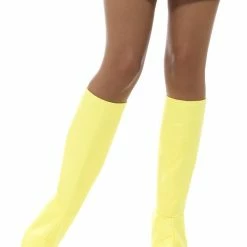 Smiffys USA 60s GoGo Yellow Women's Boot Covers