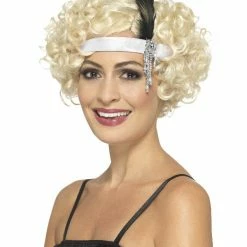 Smiffys USA 20s White Satin Charleston Women's Headband