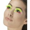Smiffys USA Makeup & SFX 80s Party Eyelashes, Neon Green