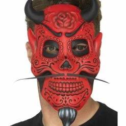Smiffys USA Masks Day Of The Dead Devil Mask Adult