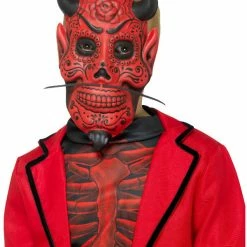 Smiffys USA Masks Day Of The Dead Devil Child's Mask