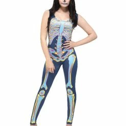 Smiffys USA Skeleton Fever Bodysuit Women's Costume Costumes