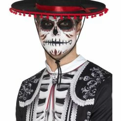 Smiffys USA Hats & Headpieces Day Of The Dead Senor Hat Men's