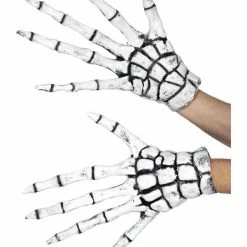 Smiffys USA Grim Reaper Skeleton Long Finger Gloves