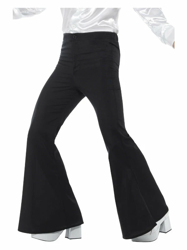 Smiffys USA 60s 70s Flared Black Women's Trousers Costumes 3 Smiffys USA 60s 70s Flared Black Women's Trousers Costumes