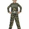Smiffys USA Costumes Camouflage Military Boy's Costume