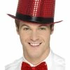 Smiffys USA Hats & Headpieces Sequin Red Top Hat