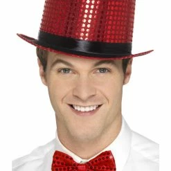 Smiffys USA Hats & Headpieces Sequin Red Top Hat