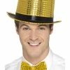Smiffys USA Hats & Headpieces Sequin Gold Top Hat