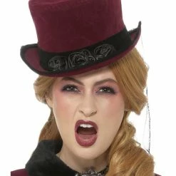 Smiffys USA Hats & Headpieces Victorian Vampiress Women's Hat With Veil
