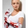 Smiffys USA Accessories Blood Splatter Gloves