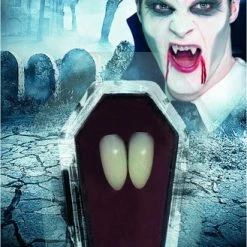 Smiffys USA Smiffys Make-Up FX, Vampire Fangs, White