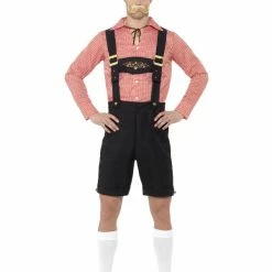 Smiffys USA Oktoberfest Mens Lederhosen Costume Costumes