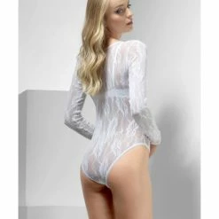 Smiffys USA Lace White Women's Bodysuit Accessories