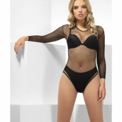 Smiffys USA Fishnet High Leg Bodysuit Accessories