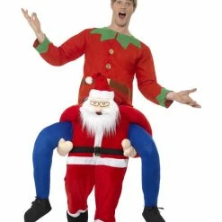 Smiffys USA Piggyback Ride A Santa Claus Adult Costume Costumes