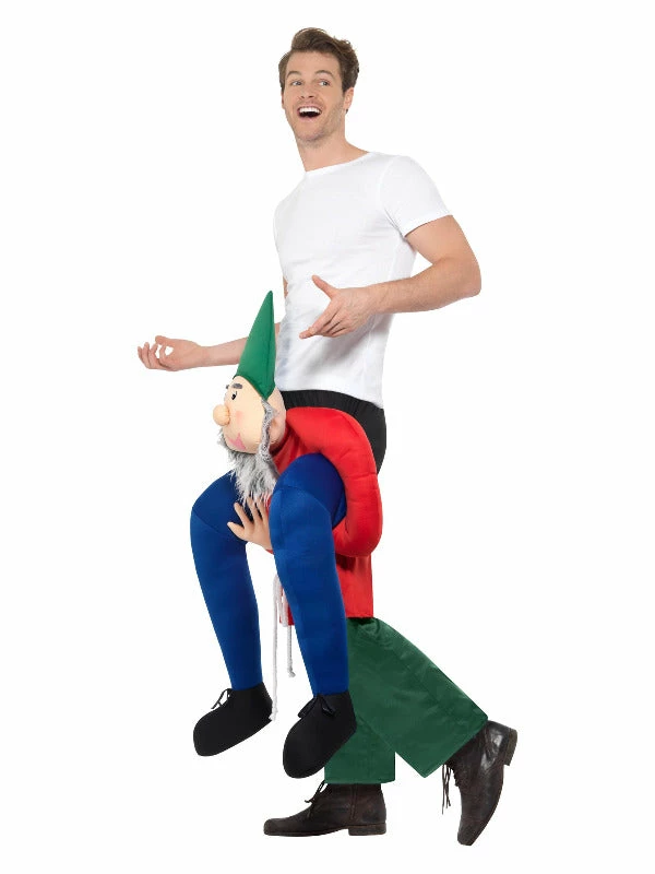 Smiffys USA Piggyback Ride Gnome Adult Costume Costumes 4 Smiffys USA Piggyback Ride Gnome Adult Costume Costumes