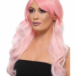 Smiffys USA Wigs & Beards Ombre Women's Pink Long Wig