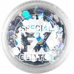 Smiffys USA Smiffys Make-Up FX, Silver, Confetti Glitter