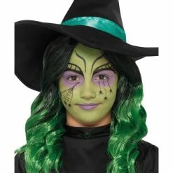 Smiffys USA Smiffys Make-Up FX, Kids Glitter Witch Kit, Aqua