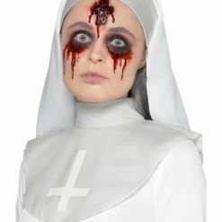 Smiffys USA Smiffys Make-Up FX, Latex Cross Wound Scar, Red Makeup & SFX