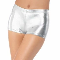 Smiffys USA Fever Miss Whiplash Silver Women's Shorts