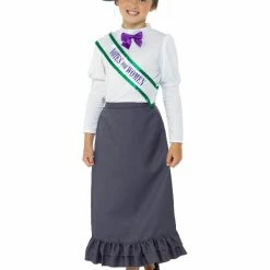 Smiffys USA Costumes Victorian Suffragette Girls Costume