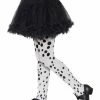 Smiffys USA Dalmatian Girl's Tights Accessories 2 Smiffys USA Dalmatian Girl's Tights Accessories