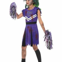 Smiffys USA Dark Cheerleader Zombie Girl's Costume Costumes