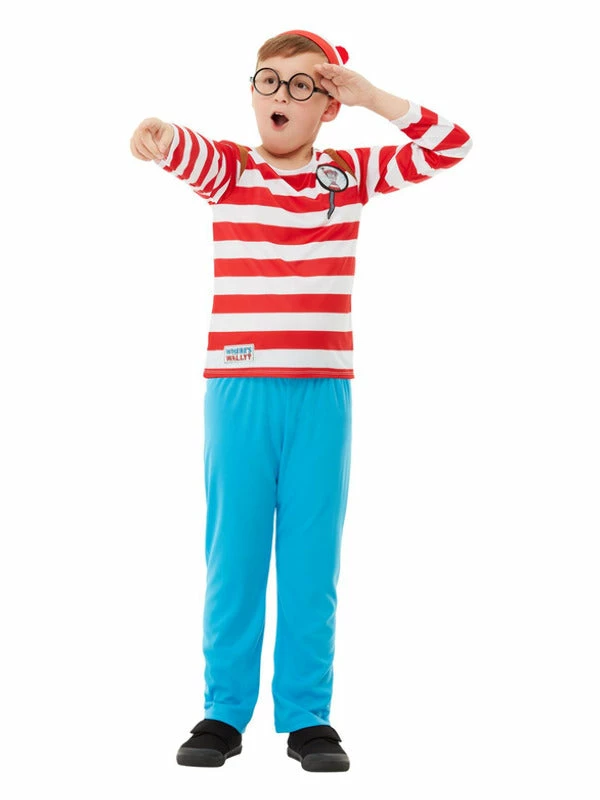 Smiffys USA Costumes Where's Wally? Child Costume 3 Smiffys USA Costumes Where's Wally? Child Costume