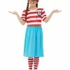 Smiffys USA Where's Wally? Wenda Girls Dress Costume 2 Smiffys USA Where's Wally? Wenda Girls Dress Costume