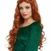 Smiffys USA Medieval Princess Auburn Women's Wig 1 Smiffys USA Medieval Princess Auburn Women's Wig