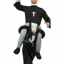 Smiffys USA Piggyback Ride A Nun Adult Costume Costumes