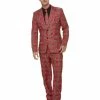 Smiffys USA Scottish Red Plaid Men's Suit Costumes