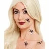 Smiffys USA Smiffys Make-Up FX, 3D Spider Stickers, Black