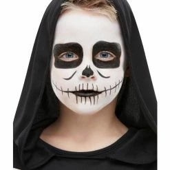 Smiffys USA Smiffys Make-Up FX, Kids Skeleton Kit, Aqua, Black