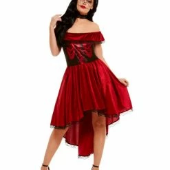 Smiffys USA Day Of The Dead Devil Women's Dress Costume