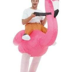 Smiffys USA Costumes Inflatable Ride Em Pink Flamingo Adult Costume