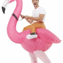 Smiffys USA Costumes Inflatable Ride Em Pink Flamingo Adult Costume