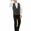 Smiffys USA 20s Gangster Boy's Waistcoat And Cap