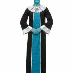 Smiffys USA Alien Lord Men's Blue Collection Costume With Mask