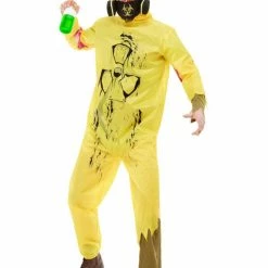 Smiffys USA Biohazard Yellow Men's Suit Costumes