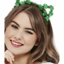 Smiffys USA Paddy's Day Glitter Cat Headband