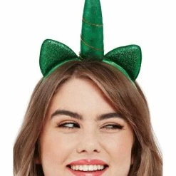 Smiffys USA Paddy's Day Metallic Unicorn Headband Accessories