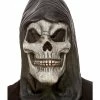 Smiffys USA Hooded Skeleton Grim Reaper Latex Mask Masks