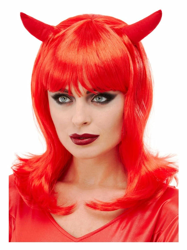 Smiffys USA Devil Wig Women's Wigs & Beards 3 Smiffys USA Devil Wig Women's Wigs & Beards