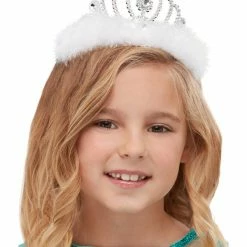 Smiffys USA Princess Girls White And Silver Tiara Accessories