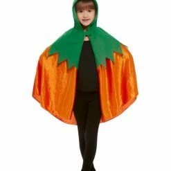 Smiffys USA Pumpkin Hooded Cape Kids Accessories